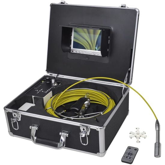 Vidaxl Potrubní inspekční kamera 30 m s DVR kontrolní skříňkou