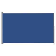 Greatstore Zatahovací boční markýza 180 x 300 cm modrá