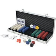 Greatstore Poker set s 500 žetony z hliníku