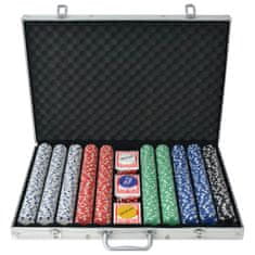 Greatstore Poker set s 1000 žetony hliník