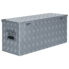 shumee Hliníkový box 90,5 x 35 x 40 cm stříbrný