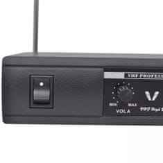Greatstore Bezdrátový mikrofonní systém VHF - přijímač se 2 mikrofony