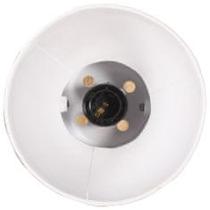 Greatstore Nástěnná lampa industriální styl bílá kulatá E27