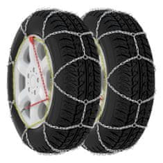 shumee Sněhové řetězy na pneumatiky 2 ks 16 mm SUV 4x4 velikost 400