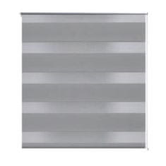 Vidaxl Roleta den a noc / Zebra / Twinroll 80x175 cm šedá