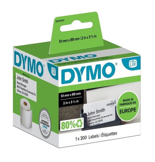 Dymo Dymo LabelWriter štítky 89 x 51mm, 300ks, S0929100