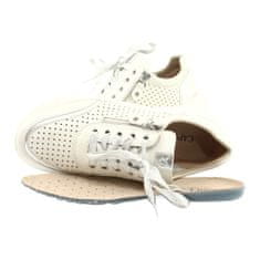 Caprice sportovní boty s tkaničkami bílé hřebenové velikost 38