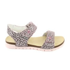 Bartek Růžové sandály s leopardím vzorem 79183-BBK velikost 34