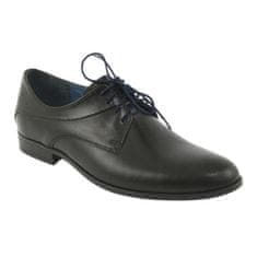 Černé kožené boty pro muže Nikopol velikost 44