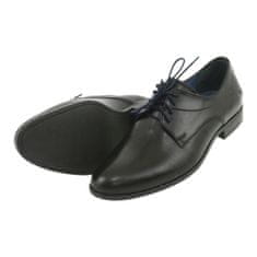 Černé kožené boty pro muže Nikopol velikost 43