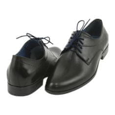 Černé kožené boty pro muže Nikopol velikost 43
