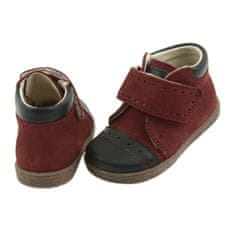 Chlapecké boty na suchý zip bordó velikost 24