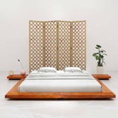 Greatstore Rám japonského futonu masivní akáciové dřevo 140 x 200 cm