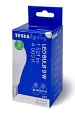 Tesla Lighting LED žárovka BULB, E27, 12W, 230V, 1521lm, 25 000h, 4000K denní bílá, 220°