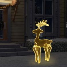 Greatstore Sob vánoční dekorace s výpletem 306 LED 60 x 24 x 89 cm