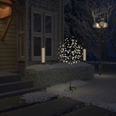 Greatstore Vánoční strom 120 LED teplé bílé světlo třešňový květ 150 cm