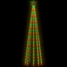 Vidaxl Vánoční stromek kužel 400 barevných LED diod 100 x 360 cm