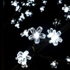 Greatstore Vánoční strom 200 LED chladné bílé světlo třešňový květ 180 cm