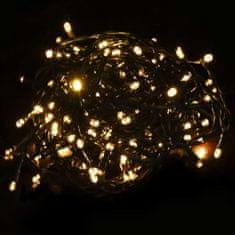 Greatstore Umělý vánoční strom s LED diody a stojanem stříbrný 180 cm PET