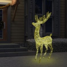Vidaxl XXL Akrylový vánoční sob 250 LED diod 180 cm teplé bílé světlo