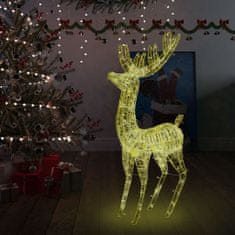 Greatstore XXL Akrylový vánoční sob 250 LED diod 180 cm teplé bílé světlo