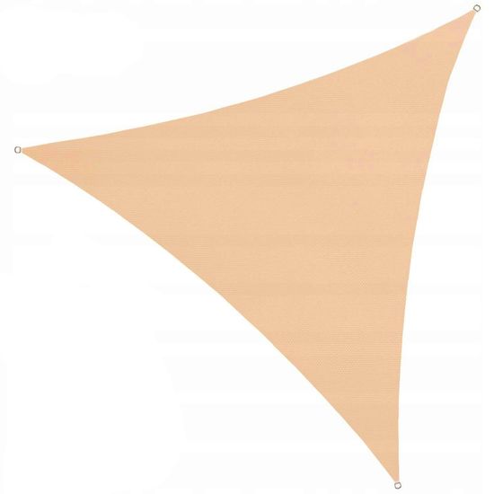 Severno Stínící plachta HEL trojúhelníková béžová 3x3x3 m