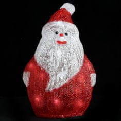 Greatstore Vánoční akrylový Santa s LED vnitřní i venkovní 28 cm