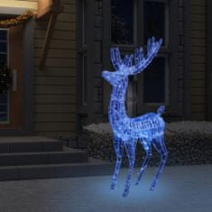 Greatstore XXL Akrylový vánoční sob 250 LED 180 cm modrý