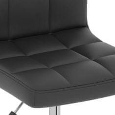 Greatstore Otočná kancelářská židle černá umělá kůže