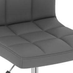 Greatstore Otočná kancelářská židle šedá umělá kůže