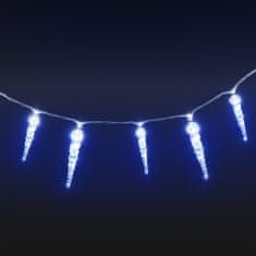 Greatstore Vánoční světelné rampouchy 100 ks modré akrylové ovladač