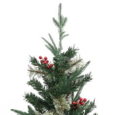shumee Vánoční stromek s šiškami zelený 120 cm PVC a PE