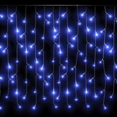 Greatstore LED světelný závěs s rampouchy 10 m 400 LED modrá 8 funkcí