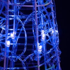 Greatstore Akrylový dekorativní světelný LED kužel modrý 60 cm