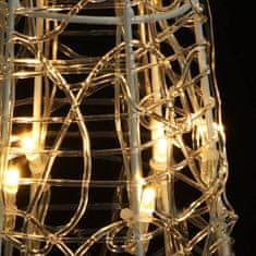 Greatstore Akrylový dekorativní světelný LED kužel teplé bílé světlo 90 cm