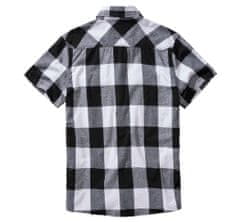 BRANDIT košile Checkshirt halfsleeve bílo-černá Velikost: M