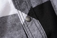 BRANDIT košile Checkshirt sleeveless bílo-černá Velikost: S