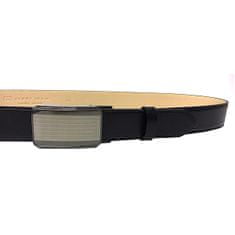 Penny Belts Pánský kožený společenský opasek 35-020-A11 black (Délka pásku 90 cm)