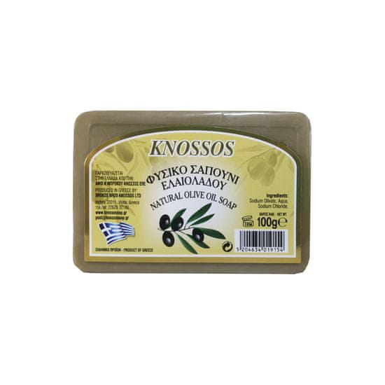 Knossos Řecké olivové mýdlo přírodní zelené 100gr