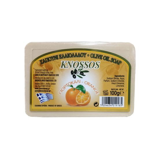 Knossos Řecké olivové mýdlo s vůní pomeranče 100g