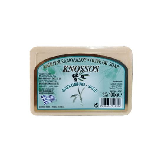 Knossos Řecké olivové mýdlo s vůní šalvěje 100g