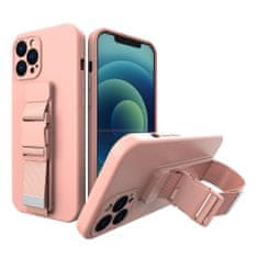 FORCELL Pouzdro na mobil s popruhem Rope Case iPhone 13 mini , růžová, 9145576218020