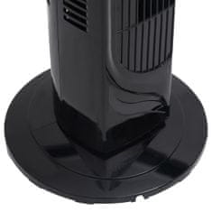 Greatstore Věžový ventilátor s časovačem Φ24 x 80 cm černý