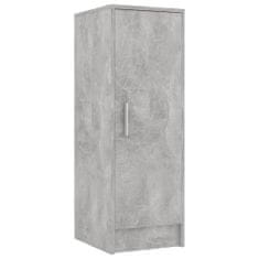 Greatstore Botník betonově šedý 32 x 35 x 92 cm dřevotříska