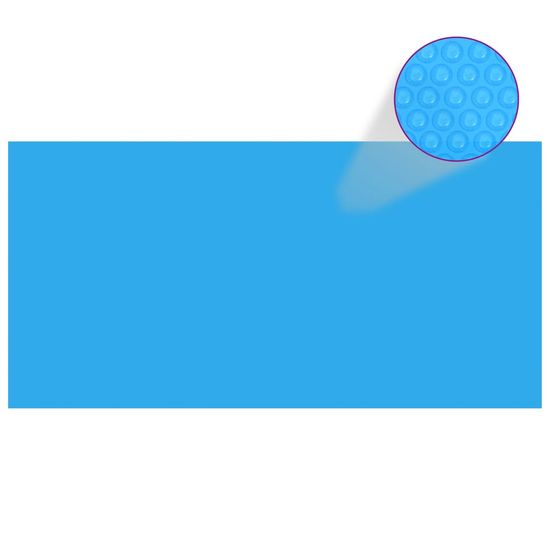 Greatstore Kryt na bazén modrý 400 x 200 cm PE