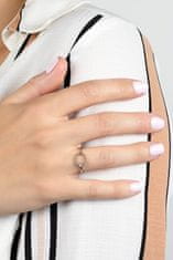 Brilio Silver Moderní dámský prsten s čirým zirkonem RI009W (Obvod 50 mm)