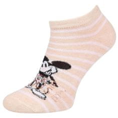Disney 3x černo-béžové ponožky Mickey Mouse