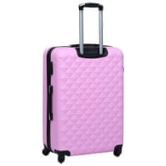 shumee Sada skořepinových kufrů na kolečkách 3 ks růžová ABS