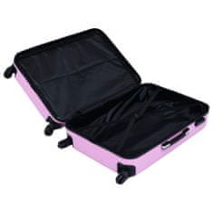 shumee Sada skořepinových kufrů na kolečkách 3 ks růžová ABS