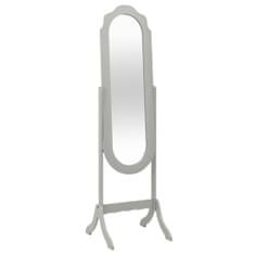 Greatstore Volně stojící zrcadlo šedé 46 x 48 x 164 cm